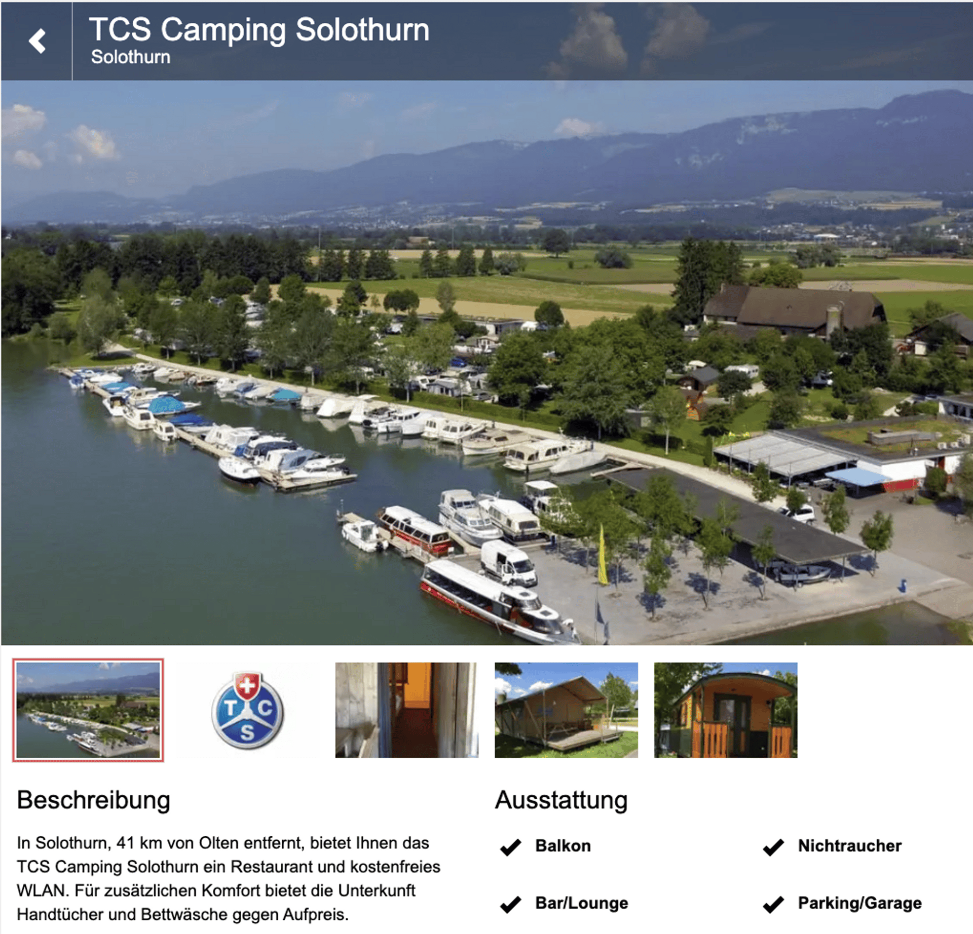 TCS Campings auf OpenBooking